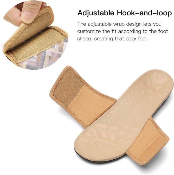 ⁦MEGNYA Orthopedic Slides Sandals for Women, Comfortable Plantar Fasciitis Sandals for Flat Feet, High Arch Support Walking Sandals with Adjustable Straps⁩ - الصورة ⁦5⁩