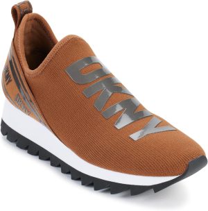 DKNY Women's Rubber Sole Knit Low-top Sneaker
