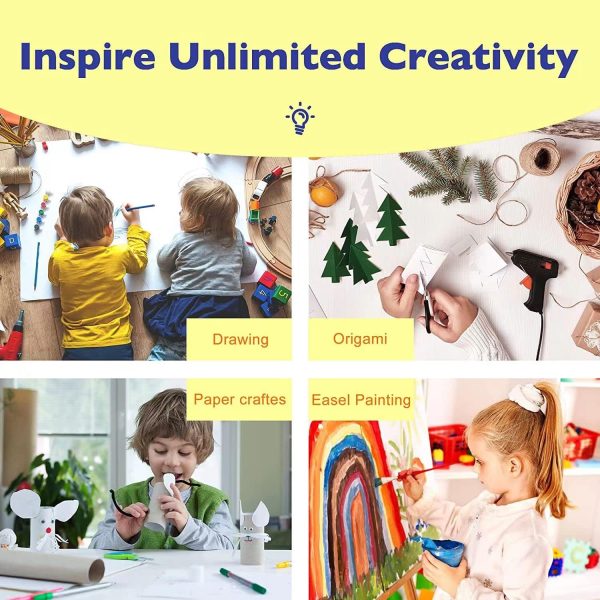 ⁦MarlaMall Drawing Paper Roll, Children's Drawing and Coloring Paper Roll, Arts And Crafts Paper Roll, DIY Paper-cutting and Origami, Gift Wrapping Paper (45cm*30m)⁩ - الصورة ⁦6⁩