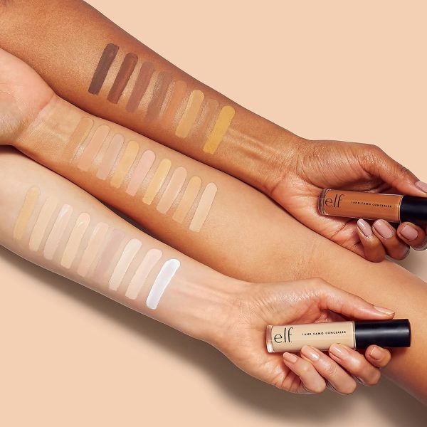 ⁦e.l.f. 16HR Camo Concealer, Full Coverage & Highly Pigmented, Matte Finish, Medium Neutral, 0.203 Fl Oz (6mL)⁩ - الصورة ⁦5⁩