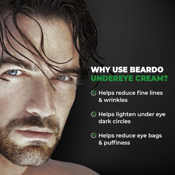 ⁦Beardo Brightening Under Eye Cream for Men | Dark Circle Remover for Men | Eyelift with Under Eye Mask | Eye Cream for Dark Circles Removal | Reduces Dark Circles, Wrinkles & Fine Lines | 20ml⁩ - الصورة ⁦3⁩
