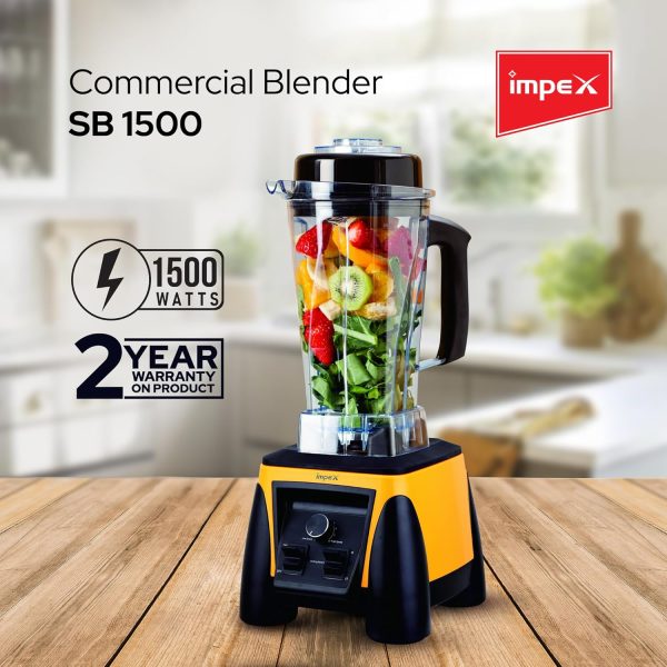 ⁦Impex Sb 1500 1500W Heavy Duty Super Blender With 2 Liter Jar⁩ - الصورة ⁦2⁩