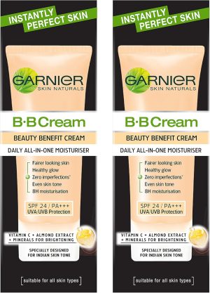 Garnier Skin Naturals, B.B. Cream, Moisturising & Brightening, Bright Complete Vitamin C, 2 x 30 g