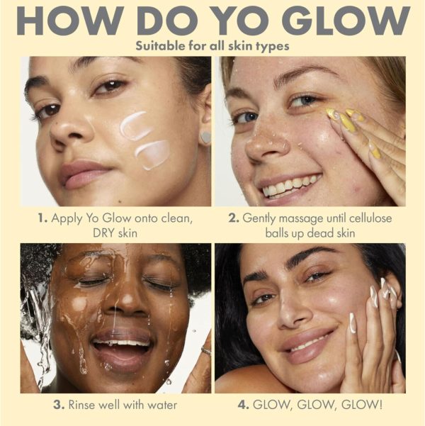 ⁦Wishful Mini Yo Glow AHA & BHA Facial Enzyme Scrub 1.35 oz/ 40 mL⁩ - الصورة ⁦6⁩