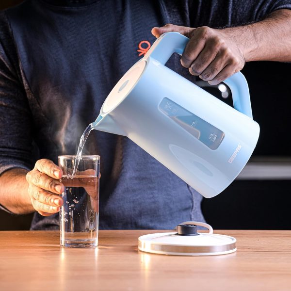 ⁦Geepas Electric Kettle, Blue/white, 1.7 Liter - Gk5449N⁩ - الصورة ⁦3⁩