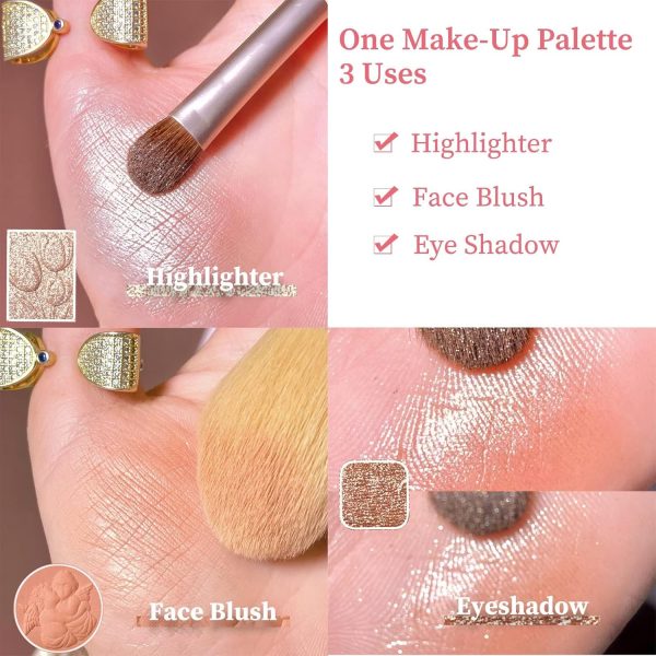 ⁦Eyeshadow Palette, Vintage Cameo Eye Shadows Palette, NALACAL Nude Eye Shadow Pallets For Women, Matte and Shimmer High Pigmented Eyeshadow Long Lasting Blendable Makeup Palettes, CE8375⁩ - الصورة ⁦5⁩