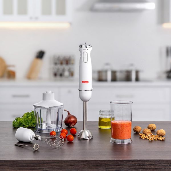 Alberto Alberto Stainless steel 1000W 4 in 1 hand blender
