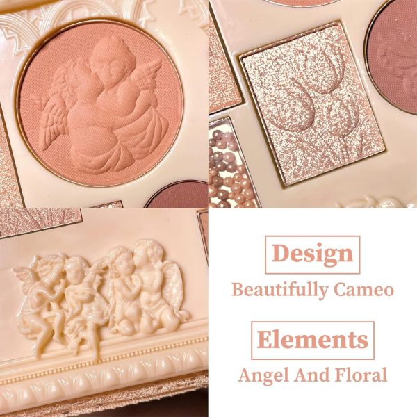 ⁦Eyeshadow Palette, Vintage Cameo Eye Shadows Palette, NALACAL Nude Eye Shadow Pallets For Women, Matte and Shimmer High Pigmented Eyeshadow Long Lasting Blendable Makeup Palettes, CE8375⁩ - الصورة ⁦6⁩