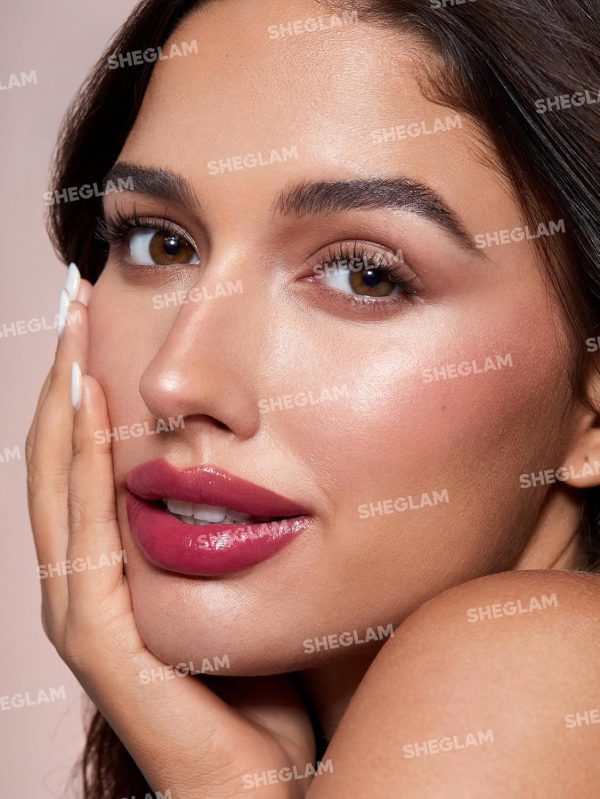 ⁦ملمع شفاه مرطب سائل باوت بيلو، أحمر شفاه بلمعة عالية وأداة تطبيق برأس إسفنج، ملمع شفاه غير لاصق بلون أرجواني من شيجلام - K.O⁩ - الصورة ⁦2⁩