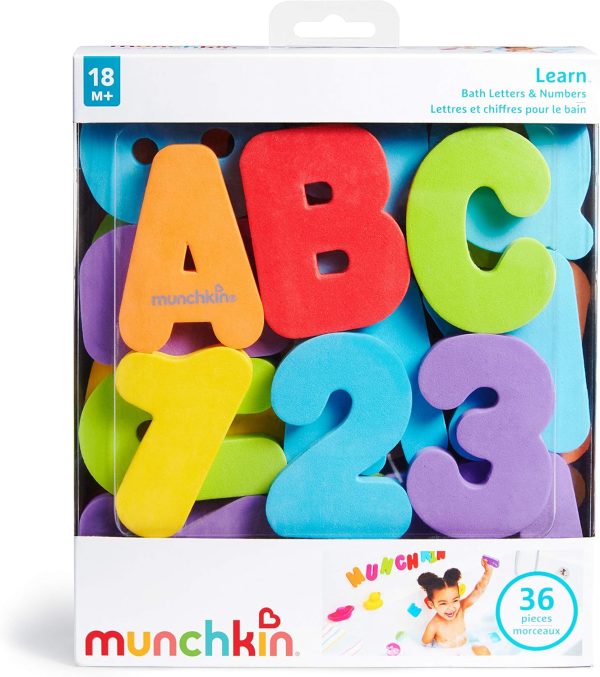 ⁦Munchkin Letters and Numbers Bath Toys, 36 Count⁩ - الصورة ⁦7⁩