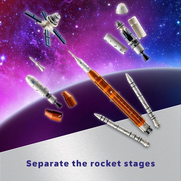 ⁦LEGO Icons NASA Artemis Space Launch System Set, Model Kit for Adults to Build, Includes an Orion Capsule and Launch Tower, Home and Office Desk Decor, Gifts for Men, Women, Him or Her 10341⁩ - الصورة ⁦6⁩