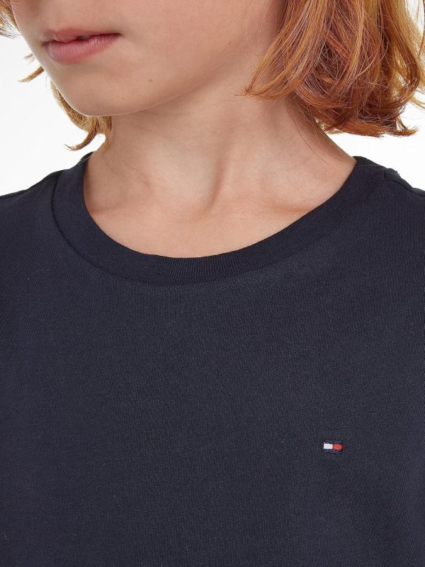 ⁦Tommy Hilfiger Boys BOYS BASIC CN KNIT S/S T-Shirt⁩ - الصورة ⁦5⁩
