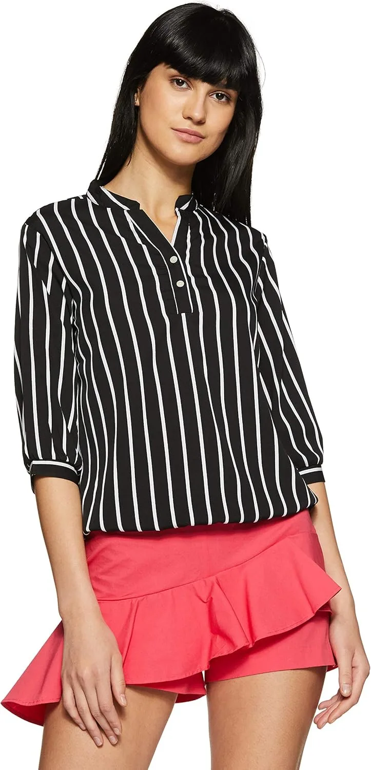 Krave Womens Striped Regular Fit Top jpg