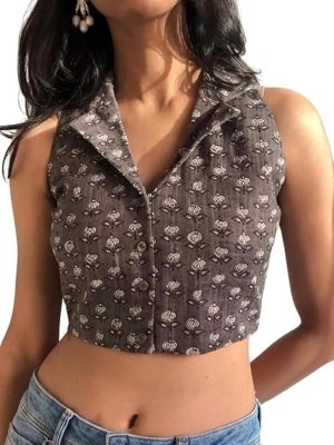 Leriya Fashion Sleeveless Tops for Women | Women Casual Top | Crop Tops for Women | Korean Tops for Women