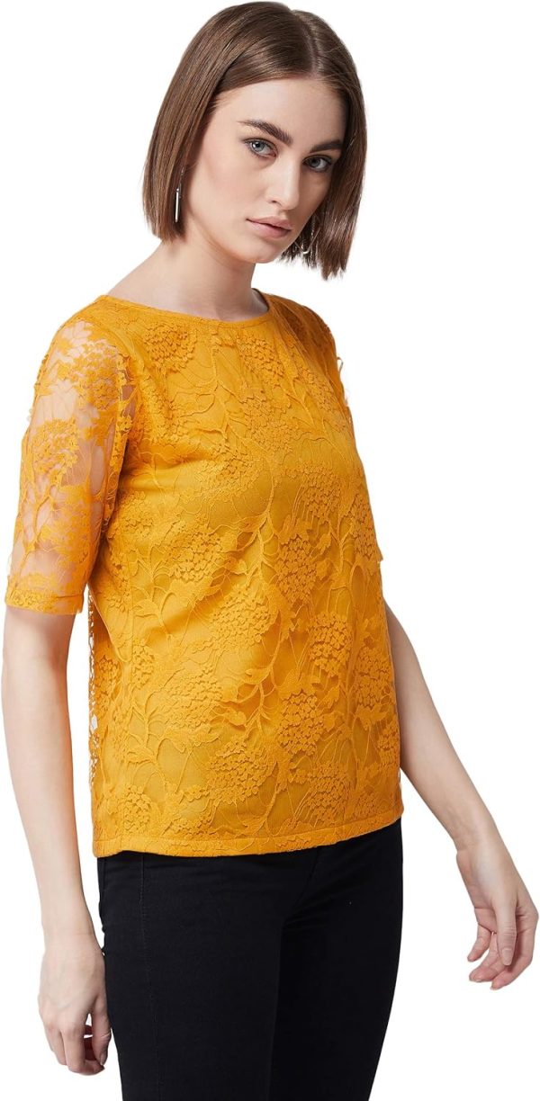 ⁦Miss Olive Women Floral Slim Shirt (Moss19Tp30-01-143)⁩ - الصورة ⁦3⁩