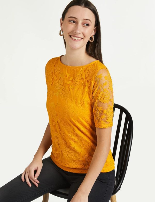 ⁦Miss Olive Women Floral Slim Shirt (Moss19Tp30-01-143)⁩ - الصورة ⁦5⁩