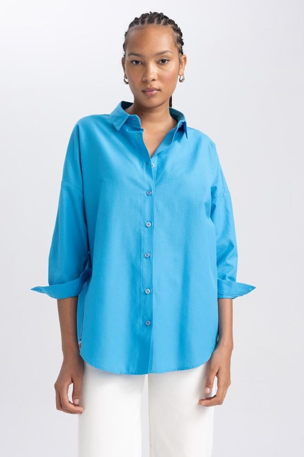 ⁦DeFacto Womens B0659AX Tunic shirt⁩ - الصورة ⁦2⁩