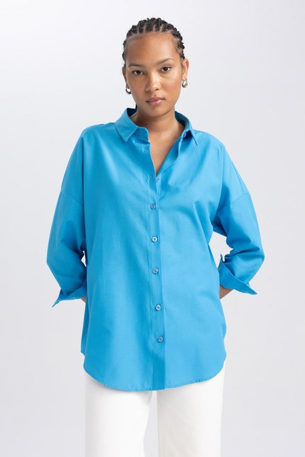 ⁦DeFacto Womens B0659AX Tunic shirt⁩ - الصورة ⁦4⁩