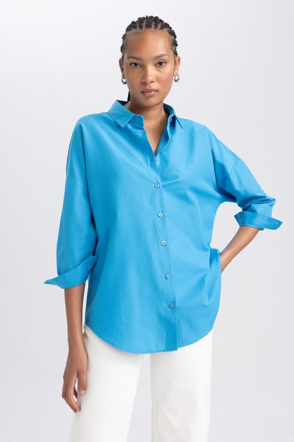 ⁦DeFacto Womens B0659AX Tunic shirt⁩ - الصورة ⁦5⁩