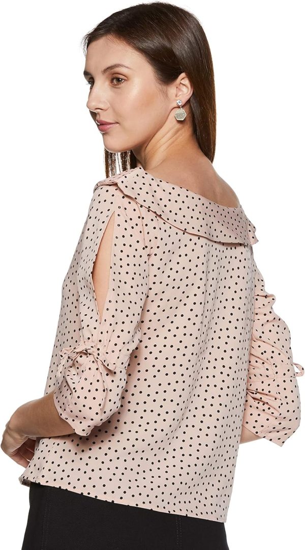 ⁦Krave Women's Polka dot Regular Top⁩ - الصورة ⁦2⁩