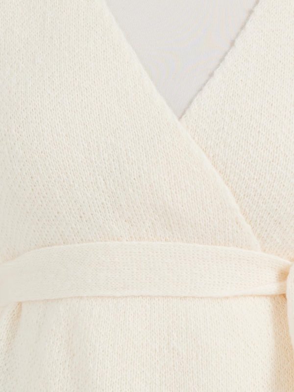 ⁦Styli Women Wrap Over Knit Top With Tie Belt⁩ - الصورة ⁦3⁩