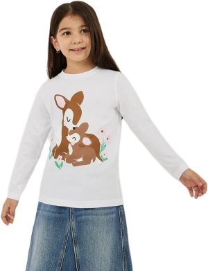 Styli Girls Graphic Print Long Sleeve T-Shirt