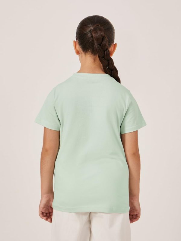 ⁦Styli Girls Graphic Print Short Sleeve T-Shirt⁩ - الصورة ⁦5⁩