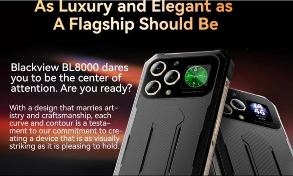 ⁦Blackvie BL8000 Rugged 12GB+512GB 50MP 8800mAh 33W Android 13 6.78" 2.4K FHD Display MediaTek Dimensity 7050 5G NFC Smartphone⁩ - الصورة ⁦2⁩