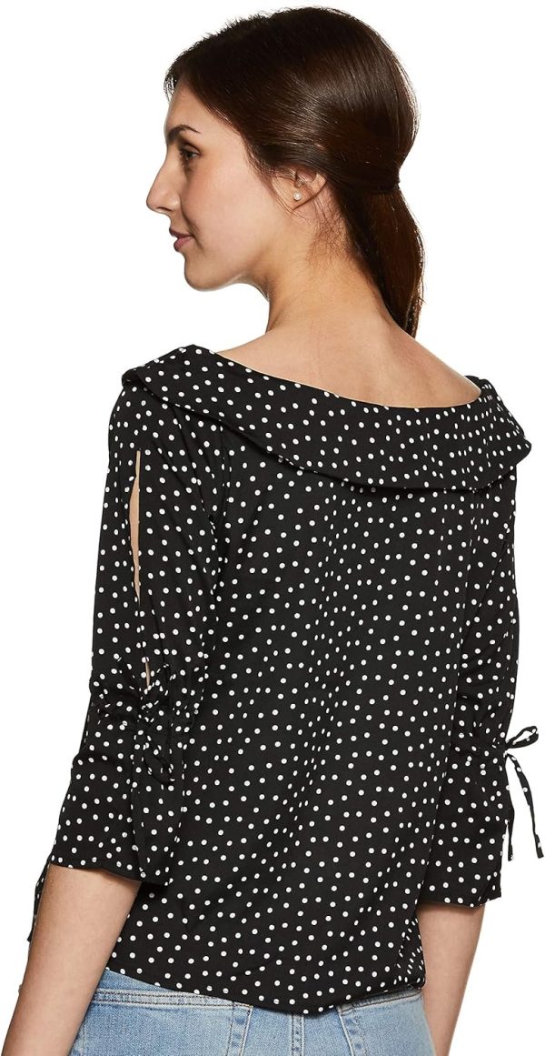 ⁦Krave Women's Polka dot Regular Top⁩ - الصورة ⁦2⁩