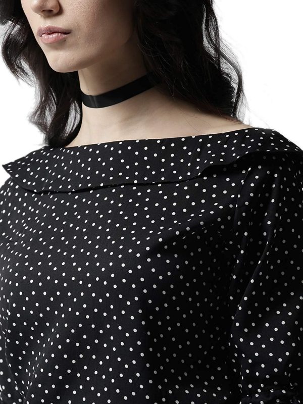 ⁦Krave Women's Polka dot Regular Top⁩ - الصورة ⁦6⁩