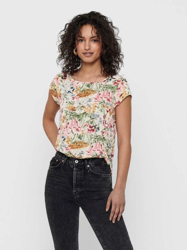 ⁦Only Women's ONLVIC S/S AOP PTM Blouse⁩ - الصورة ⁦4⁩