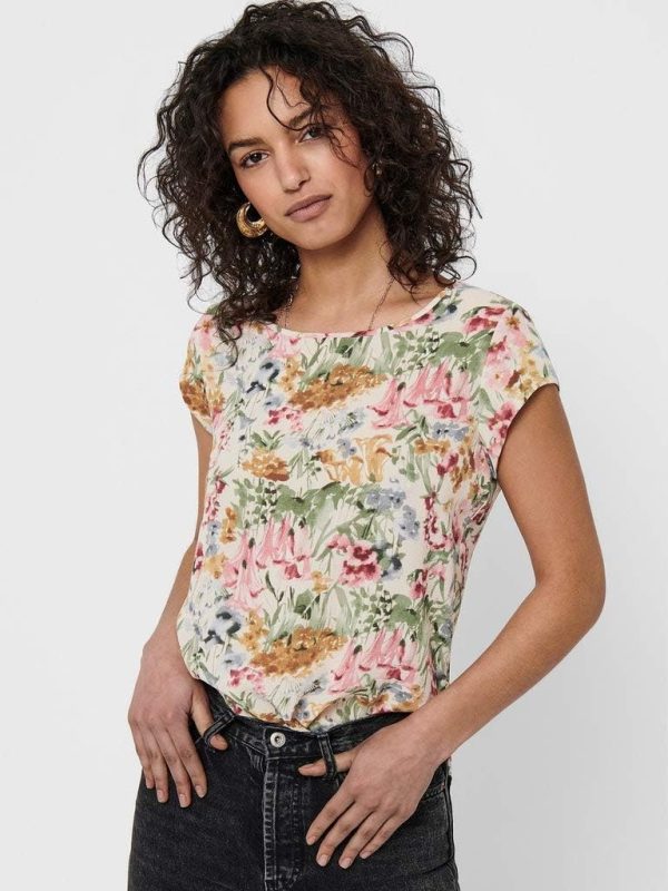 ⁦Only Women's ONLVIC S/S AOP PTM Blouse⁩ - الصورة ⁦6⁩