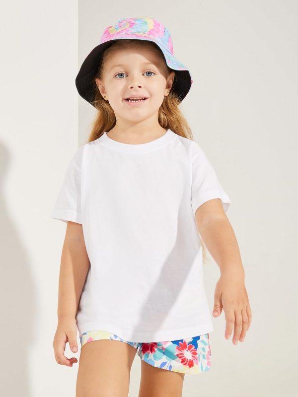 ⁦Styli Girls Cotton Round Neck T-Shirt⁩ - الصورة ⁦2⁩
