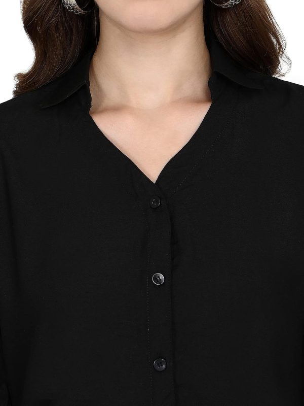 ⁦Leriya Fashion Women Rayon V-Neck Top for Women (LF_W1163-M)⁩ - الصورة ⁦5⁩