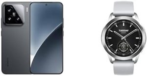 Xiaomi 15 Dual SIM Black 12GB RAM 512GB 5G - Global Version + Xiaomi Watch S3 Smart Watch 1.43″ AMOLED Heart Rate Fitness Tracker 5ATM HyperOS - Silver