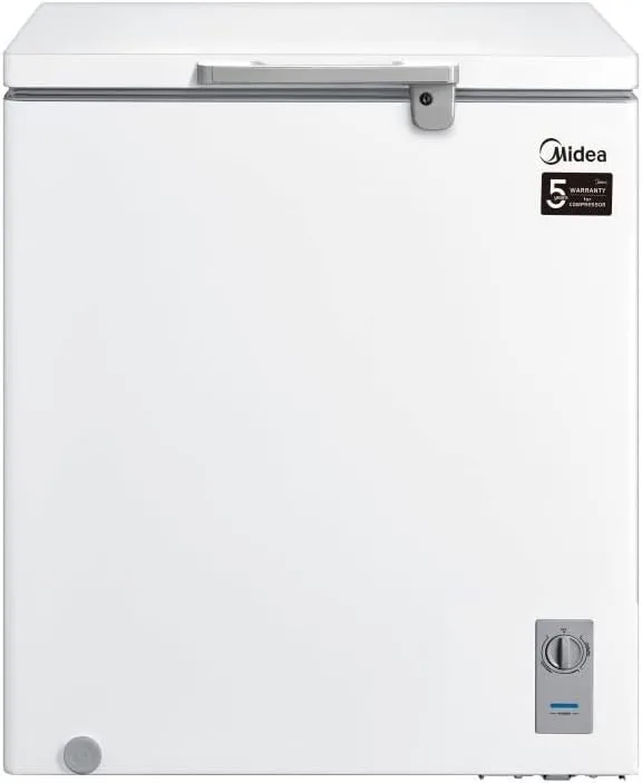 Midea 142 Liter Chest Freezer with Grip Handle and Lock | Model No HS-186CN1 with 2 Years Warranty