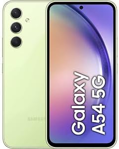 Samsung Galaxy A54 SM-A5460 Dual-SIM STANDARD EDITION 128GB ROM + 6GB RAM (Only GSM | No CDMA) Factory Unlocked 5G Smartphone (Awesome Lime) - International Version