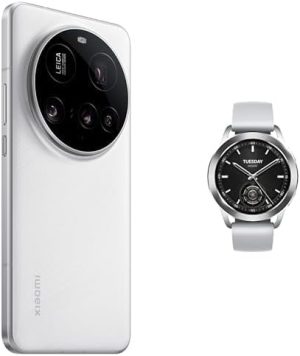 Xiaomi 15 Ultra Dual SIM White 16GB RAM 512GB 5G - Global Version + Xiaomi Watch S3 Smart Watch 1.43″ AMOLED Heart Rate Fitness Tracker 5ATM HyperOS - Silver