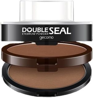 2 Color Eyebrow Powder Palette, Two-tone Eyebrow Powder, Waterproof Brow Powder, Brow Definer Powder Eyebrow Filler to Shape Perfect Brow, Nature Eye Brow Powder Kit (2PCS Dark Brown + Light Brown)