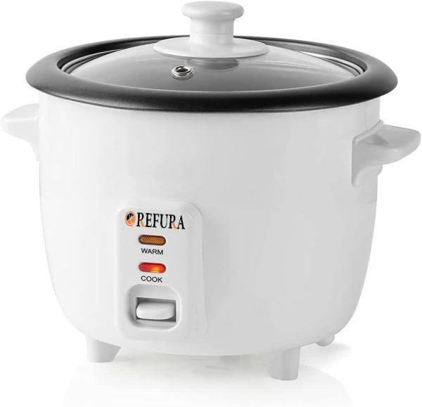 ⁦Refura - SA 2 in 1 Rice Cooker & Steamer 1.0 L/Non-Stick Removable Bowl/Keep Warm Functionality / 400 Watts/Includes Measuring Cup & Spatula | RE-618 | Kitchen Appliances⁩ - الصورة ⁦6⁩