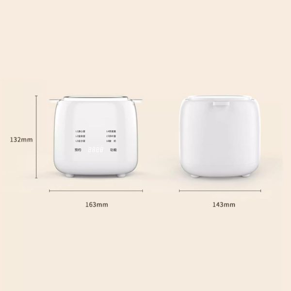 ⁦WEedsy Fully Automatic Smart Egg Cooker - Electric Boiler Machine for Steamed, Hard Boiled, Soft Boiled Eggs and Onsen Tamago - Home, Kitchen, Dorm Use⁩ - الصورة ⁦7⁩