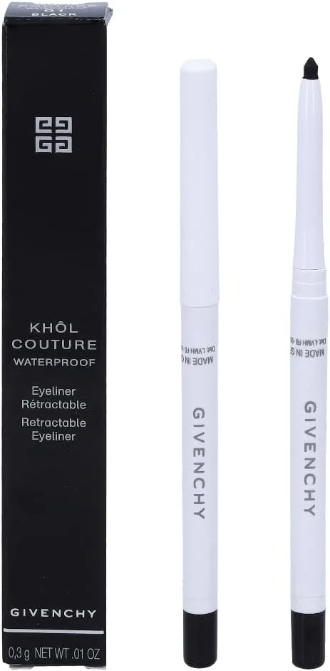 Givenchy Khol Couture Waterproof Retractable Eyeliner, No.01 Black, 0.01 Ounce