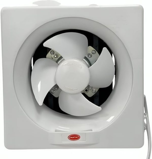 Modern 15cm Square Wall Suction Fan for Fresh Air and Dampness Relief