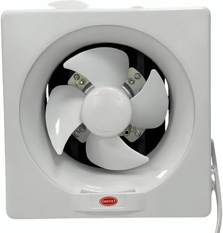 Modern 15cm Square Wall Suction Fan for Fresh Air and Dampness Relief