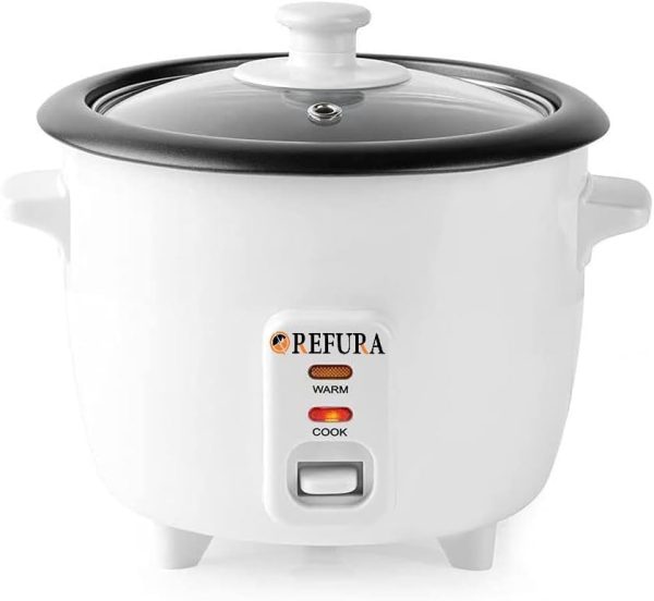 ⁦Refura - SA 2 in 1 Rice Cooker & Steamer 1.0 L/Non-Stick Removable Bowl/Keep Warm Functionality / 400 Watts/Includes Measuring Cup & Spatula | RE-618 | Kitchen Appliances⁩ - الصورة ⁦5⁩