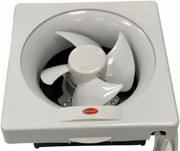⁦Modern 15cm Square Wall Suction Fan for Fresh Air and Dampness Relief⁩ - الصورة ⁦2⁩