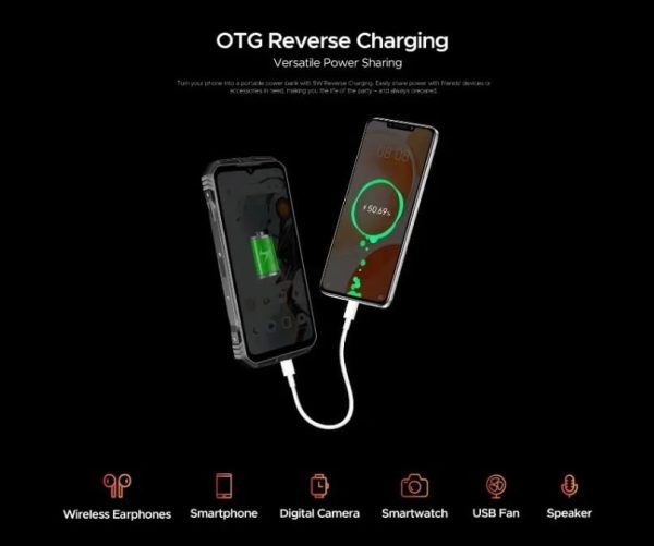 ⁦DOOGE V Max Pro Rugged Phone 12GB+512GB 6.58'' Android 14 Dimensity 7050 108MP Ai Camera 22000mAh NFC 5G Smartphone⁩ - الصورة ⁦5⁩