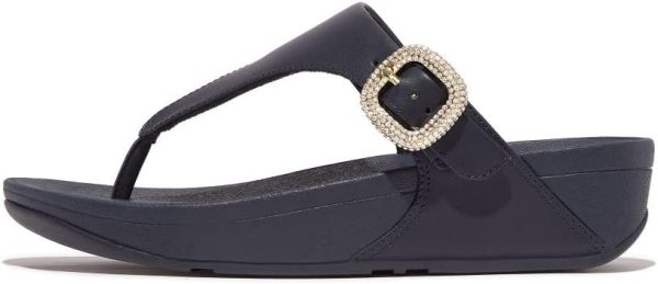 FitFlop Lulu crystal-buckle leather womens Sandal