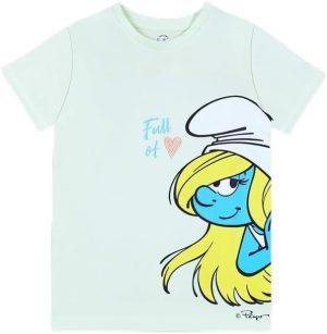 TRUCARE Girls Smurfs Kid's Girls Short Sleeves T-Shirt Western (pack of 1)