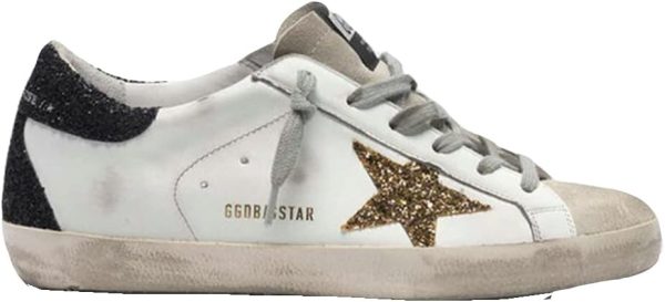 Golden Goose حذاء رياضي رياضي رياضي للبنات أو النساء أحذية رياضية رياضية جلدية كلاسيكية أحذية مشي كاجوال جلدية كلاسيكية